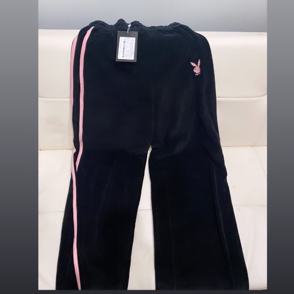 misguided x playboy velour sweat pants